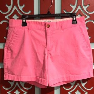 Women’s Neon Pink Khaki Shorts Size 8 Old Navy